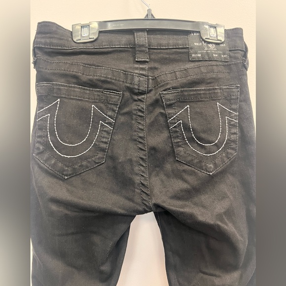 True Religion Women Ladies Halle Mid Rise Super Skinny Jeans Black  Size 27 - Picture 5 of 16